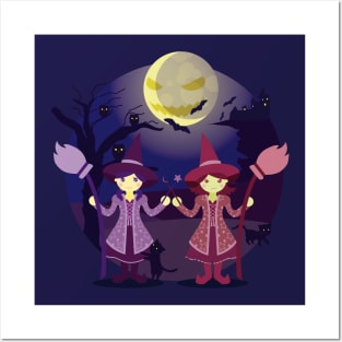 Halloween Little Witches Posters and Art